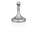24% Lead Crystal 32 Oz. Ships Decanter w/ Round Stopper